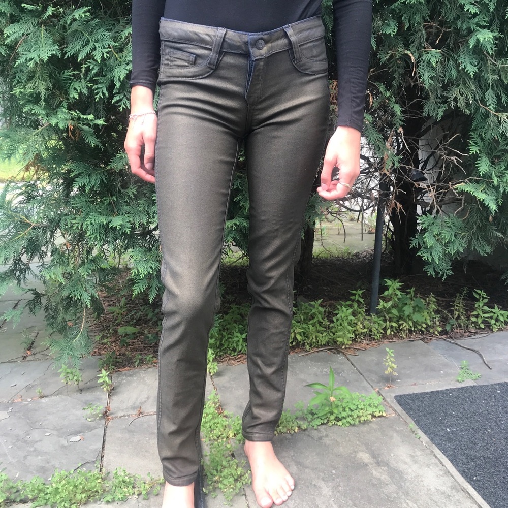 Reversible skinny jeans